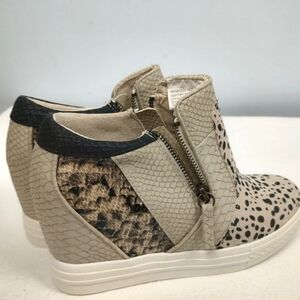 Not Rated Arabelle Platform Animal Print Shoes Women's Size 8
